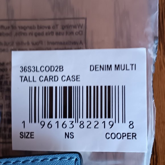 *Price Drop* New Michael Kors Cooper Graphic Tall Card Case - Picture 6 of 7